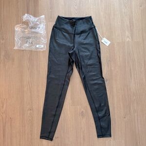 Bare Faux Leather Leggings Bare Necessities Black NWT